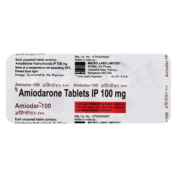 Amiodar 100mg Tablet 10'S