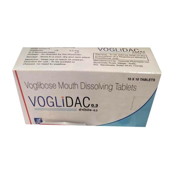 VOGLIDAC 0.3 Tablet 10's