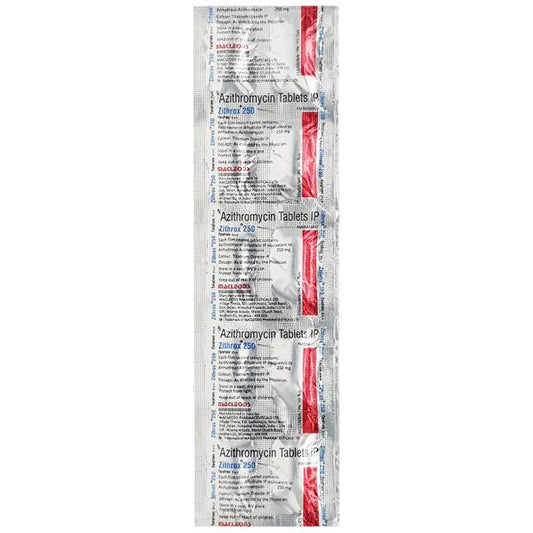 Zithrox 250mg Tablet 10'S