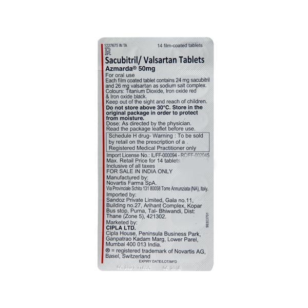 Azmarda 50mg Tablet 14'S