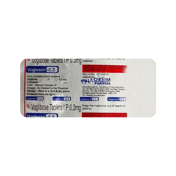 VOGLESIM 0.3mg Tablet 10's