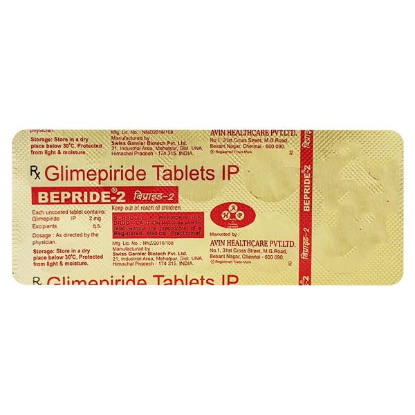 Bepride 2mg Tablet 10'S