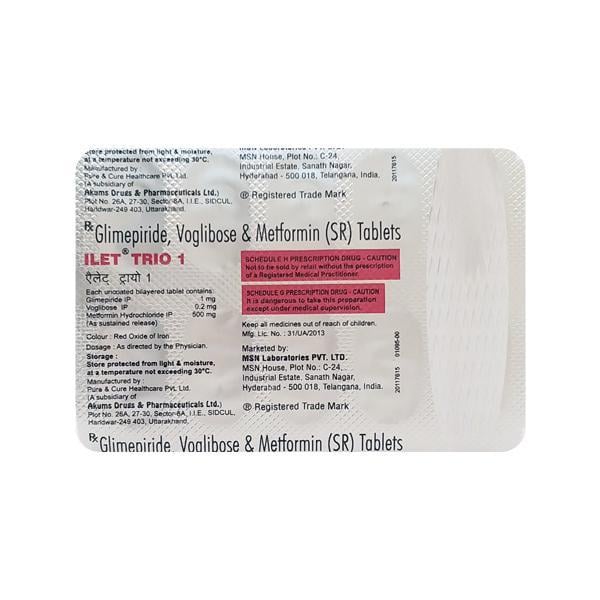 Ilet Trio 1mg Tablet 10'S