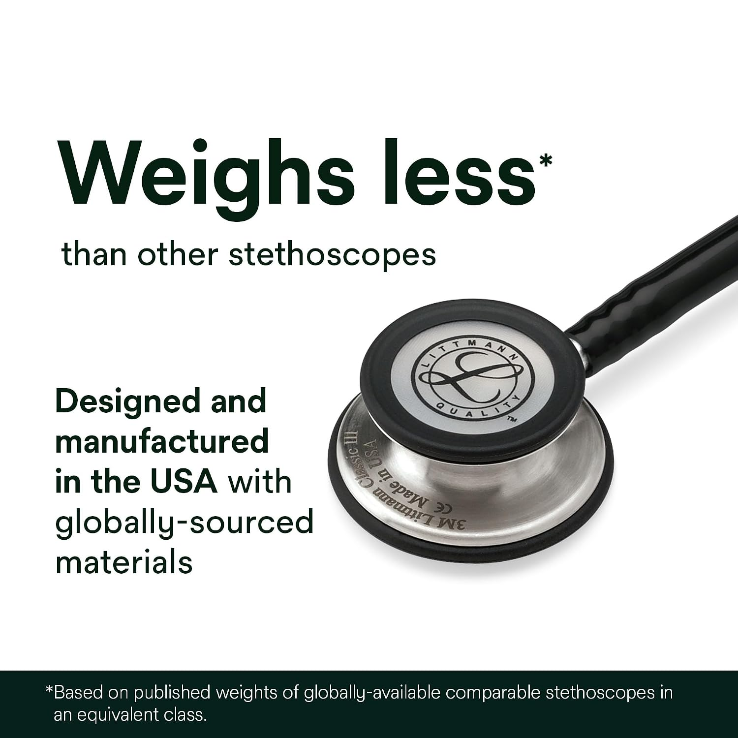 3M Littmann Classic III Monitoring Stethoscope, Copper-Finish Chestpiece, Chocolate Tube, 27 inch, 5809