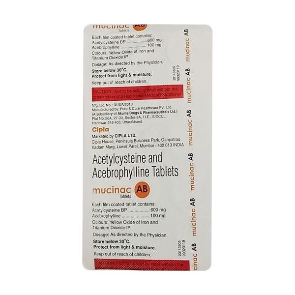 MUCINAC AB Tablet 10's