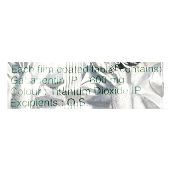 Gabapin 600mg Tablet 10'S