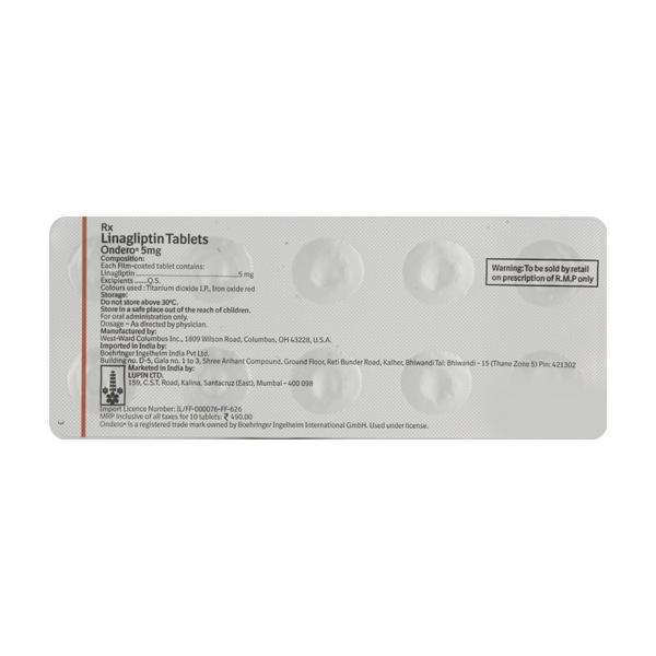 Ondero 5mg Tablet 10'S