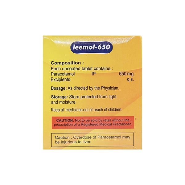 LEEMOL 650 Tablet 15's