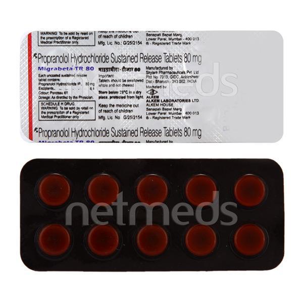 Migrabeta TR 80mg Tablet 10'S
