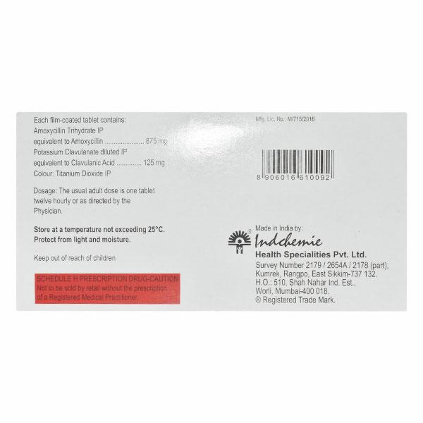 Indclav 1gm Tablet 10'S