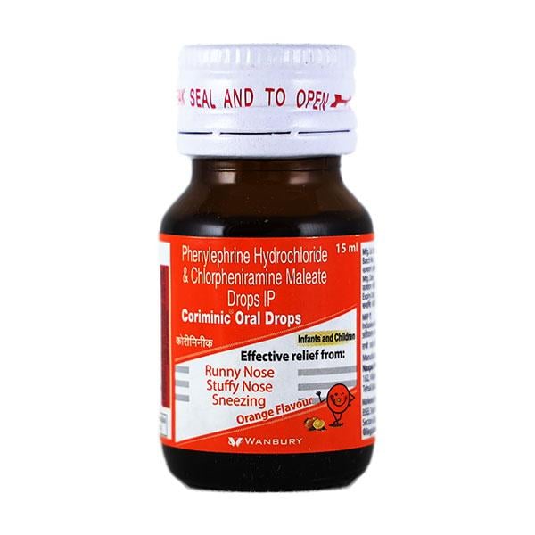 Coriminic Orange Flavour Drops 15ml