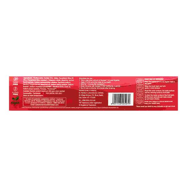 SENQUEL F FAST RELIEF & ENAMEL PROTECTION SUGAR FREE Tooth Paste 100g