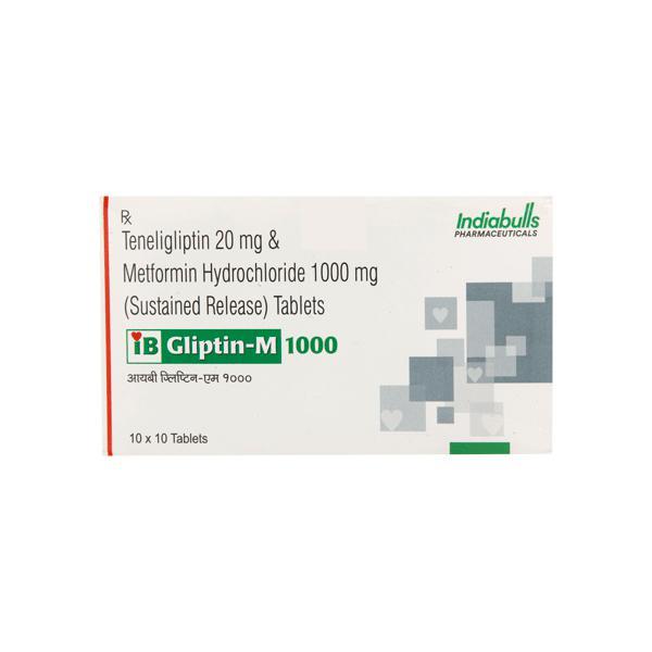 Ibgliptin M 1000mg Tablet 10'S
