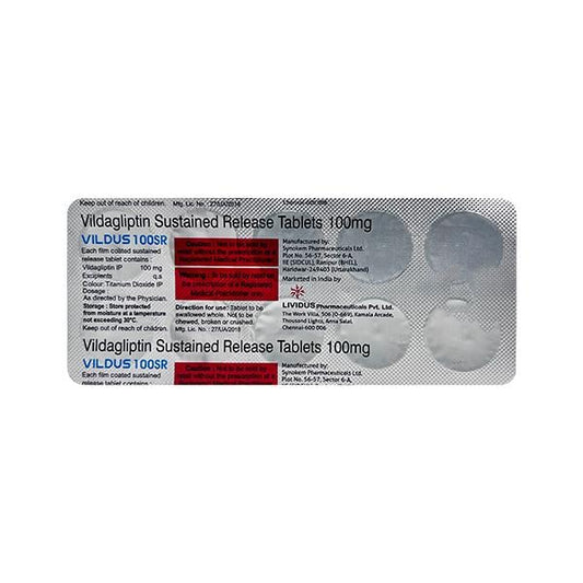 VILDUS SR 100 Tablet 10's