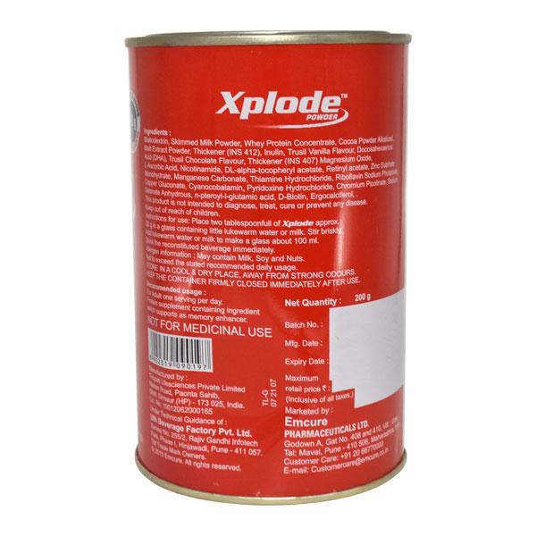 Xplode Chocolate Flavour With Vanilla & Cocoa Powder 200gm