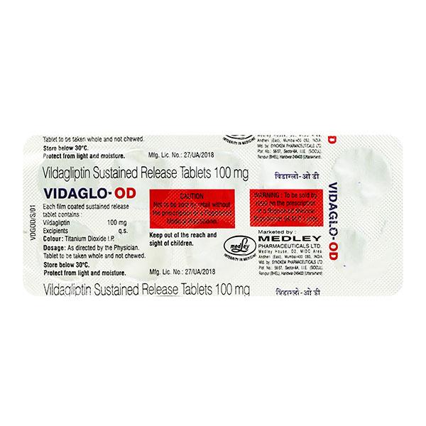 VIDAGLO OD 100 Tablet 10's
