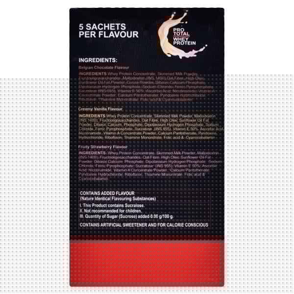 Prototal Whey Protein Sachet 15X40gm