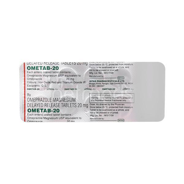 Ometab 20mg Tablet 10'S