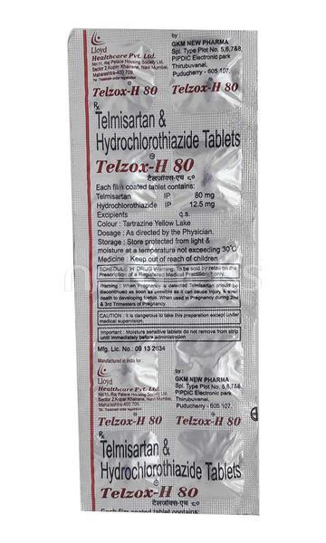 Telzox H 80mg Tablet 10'S