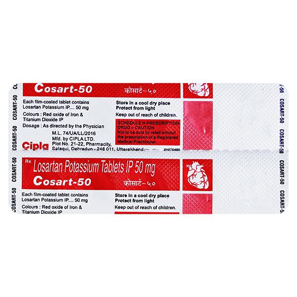 Cosart 50mg Tablet 10'S