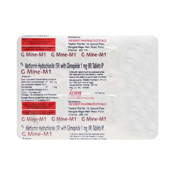 G MINE M 1mg Tablet 10's