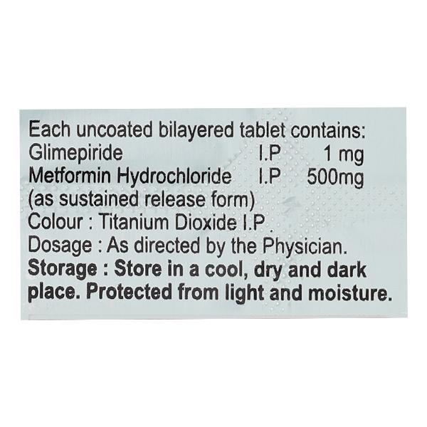 GLISIM M 1mg Tablet 10's