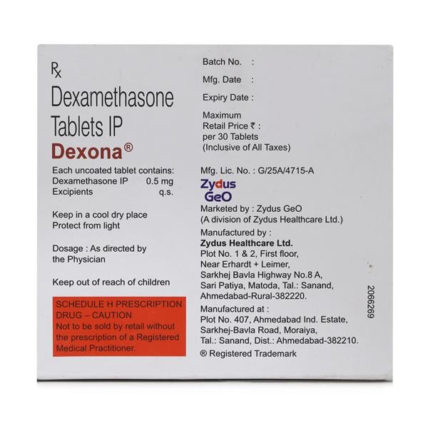 Dexona 0.5mg Tablet 30'S