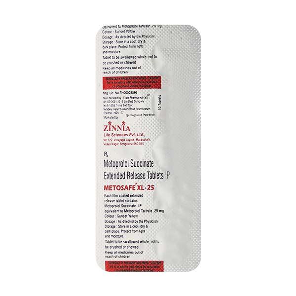 METOSAFE XL 25mg Tablet 10's