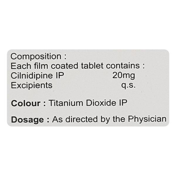 CILAPRESS 20 Tablet 10's