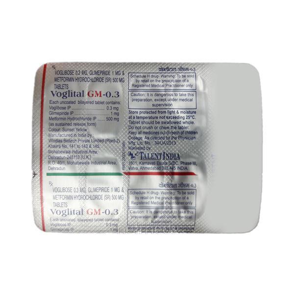 Voglital GM 0.3mg Tablet 10'S