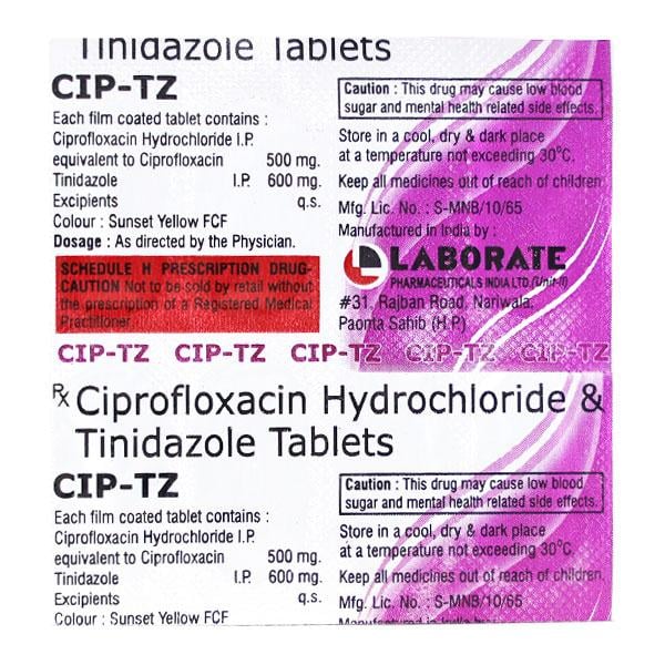 CIP TZ Tablet 10's