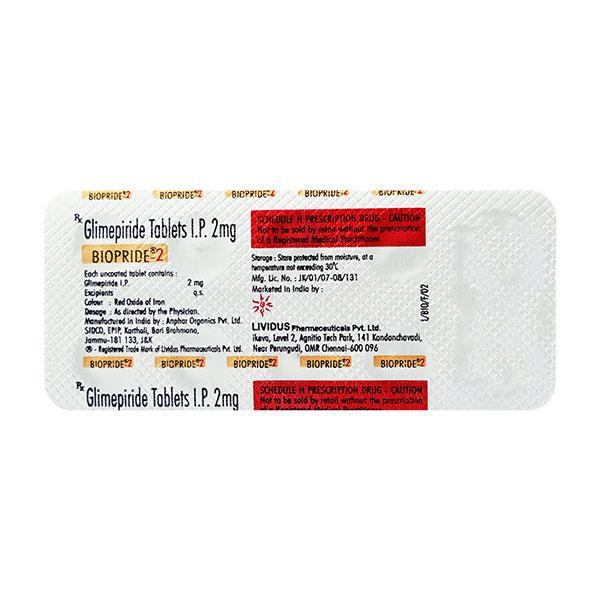 BIOPRIDE 2 Tablet 10's