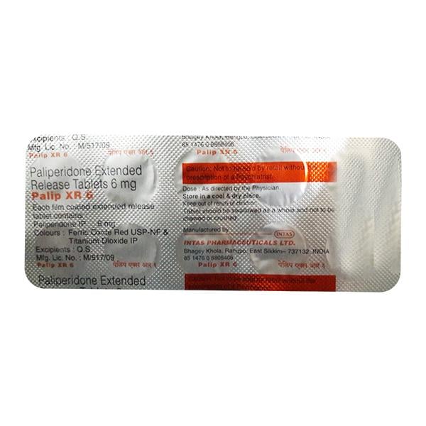 Palip XR 6mg Tablet 10'S