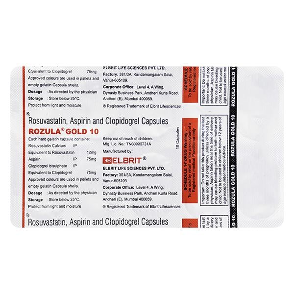 Rozula Gold 10mg Capsule 10'S