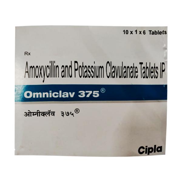 OMNICLAV 375mg Tablet 6's