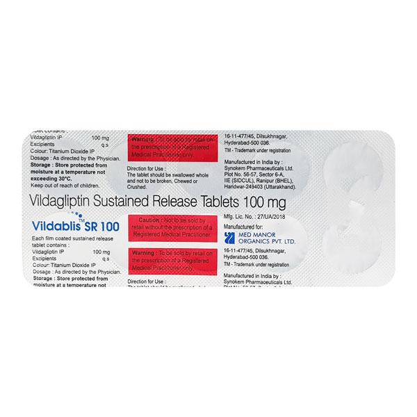 VILDABLIS SR 100 Tablet 10's