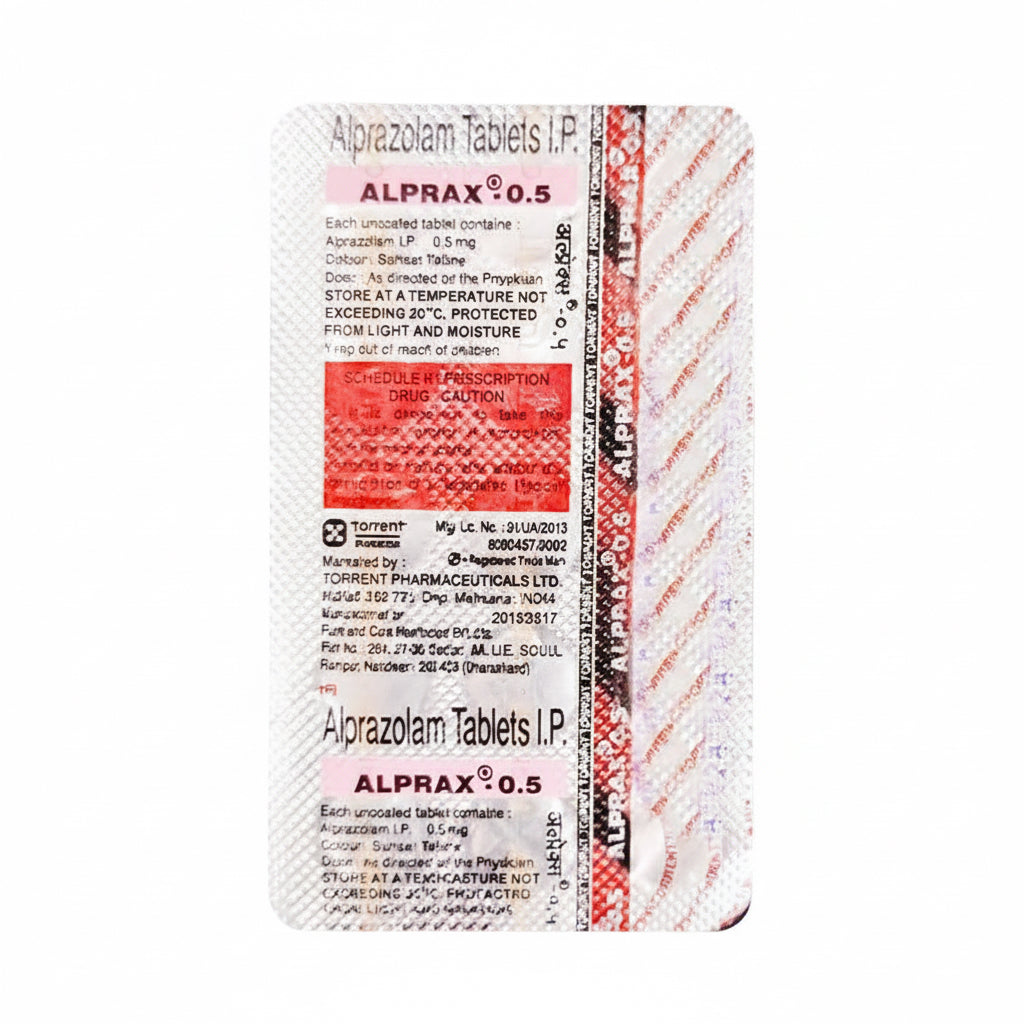 Alprax 0.5mg Tablet 15'S