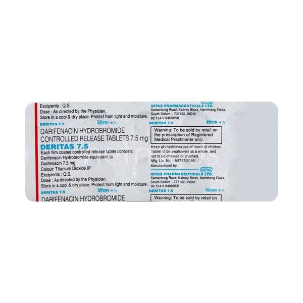 Deritas 7.5mg Tablet 10'S
