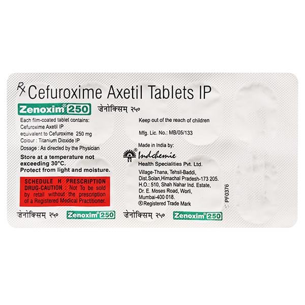 Zenoxim 250mg Tablet 10'S