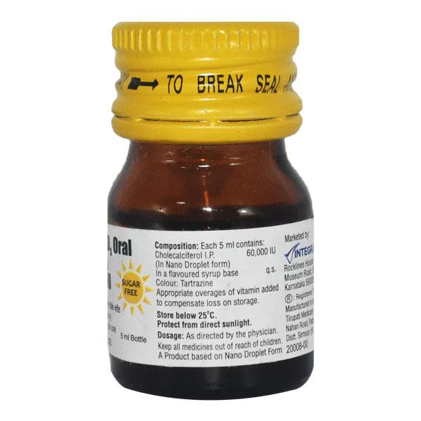 BON DK Shot 60000IU Sugar Free Oral Solution 5ml