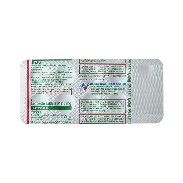 Letero 2.5mg Tablet 10'S