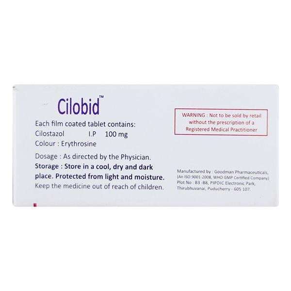 Cilobid 100mg Tablet 10'S