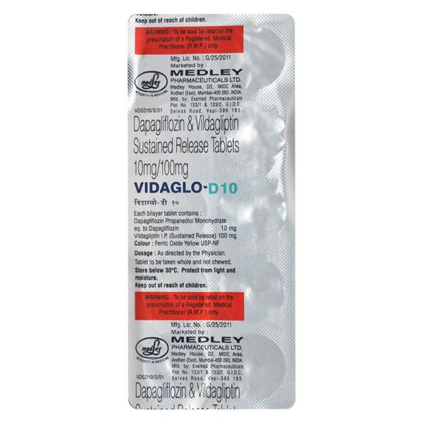 VIDAGLO D 10 Tablet 10's
