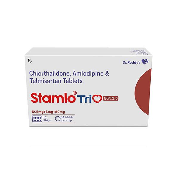 STAMLO TRIO 80/12.5mg Tablet 15's