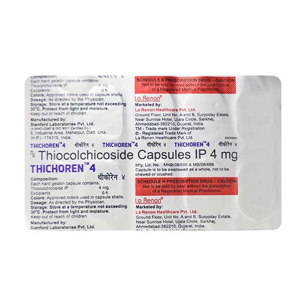 Thichoren 4mg Capsule 10'S