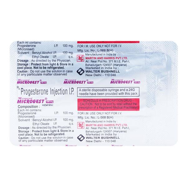 Microgest 100mg Injection 1ml