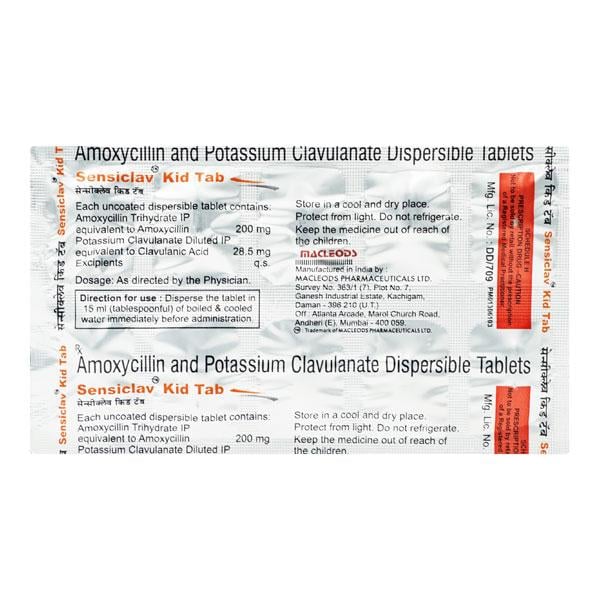 SENSICLAV KID TAB Dispersible Tablet 10's