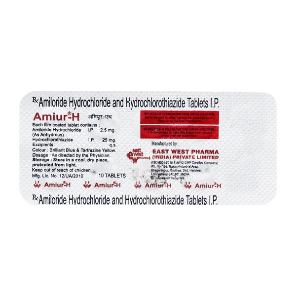 Amiur H 2.5/25mg Tablet 10'S