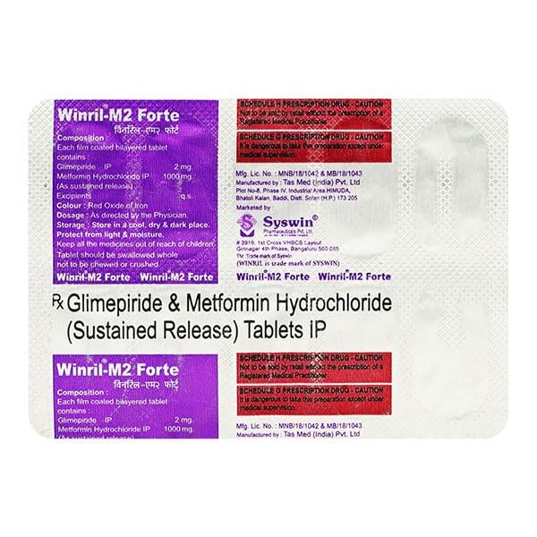 WINRIL M FORTE 2mg Tablet 10's
