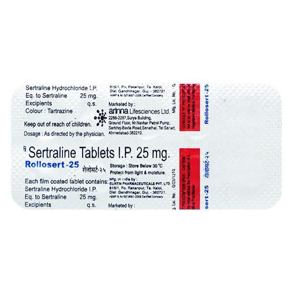 ROLLOSERT 25mg Tablet 10's